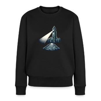 Abandoned Tower in the Dark - Women's Premium Organic Jumper - black - Front - Julia (174cm)