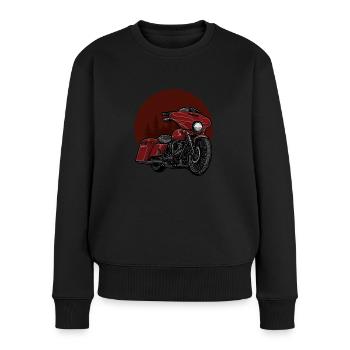 Chopper // Custom // Moto - Pull Premium bio Femme - noir - Devant - Julia (174cm)