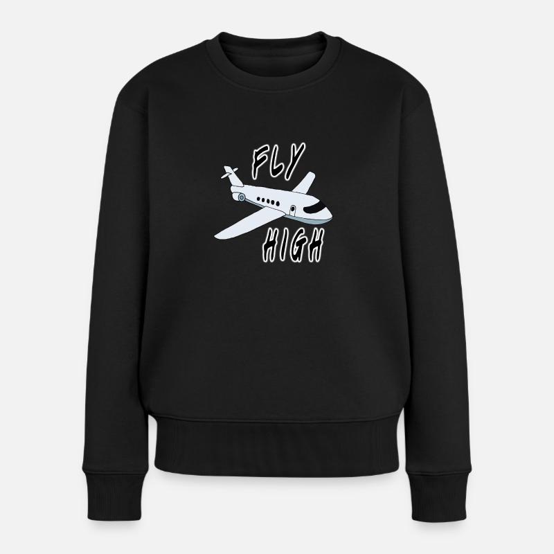 Avion - Pull Premium bio Femme - noir