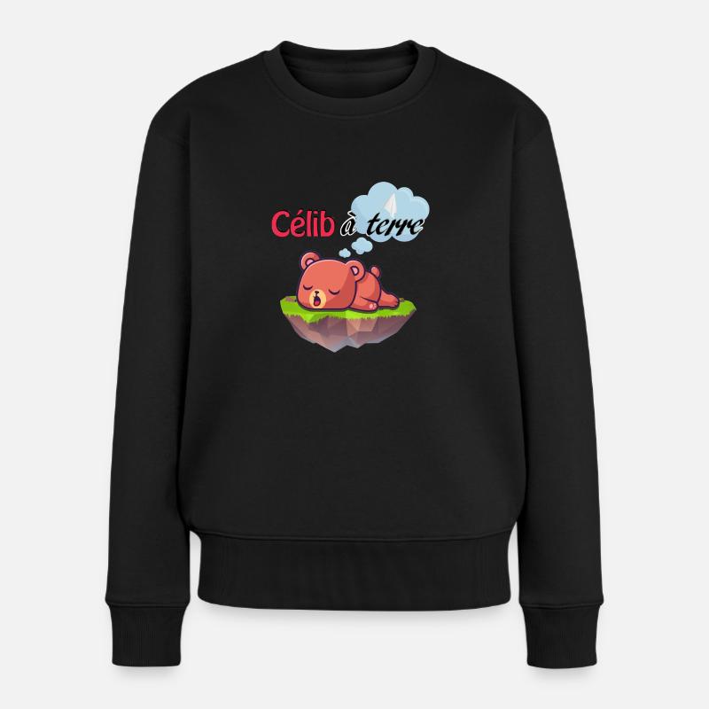 Célibataire à bout - Pull Premium bio Femme - noir