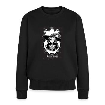 Ancient Runes oracle - Pull Premium bio Femme - noir - Devant - Julia (174cm)