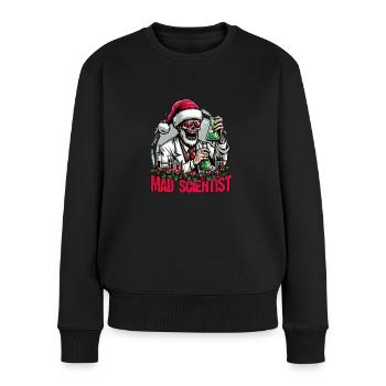 Savant fou - Pull Premium bio Femme - noir - Devant - Julia (174cm)