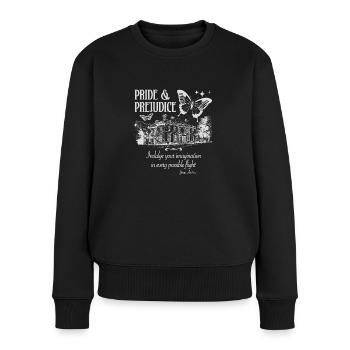 ORGUEIL ET PRÉJUGÉS - Pull Premium bio Femme - noir - Devant - Julia (174cm)