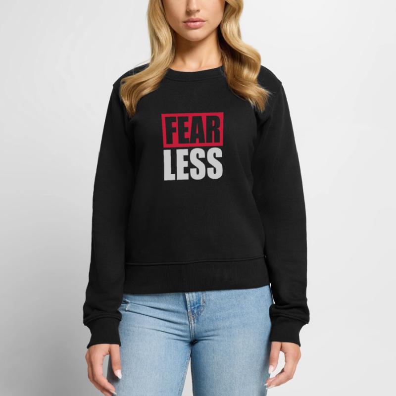 Conception de citation de texte intrépide Pull Premium bio Femme