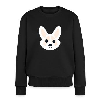 Corgi Rosa - Women's Premium Organic Jumper - black - Front - Julia (174cm)