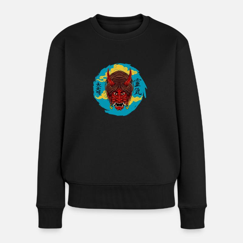 The Devil At Night - Women's Premium Organic Jumper - black