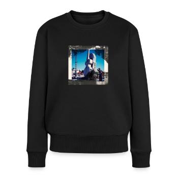 Color - Frauen Premium Bio Pullover - Schwarz - Vorne - Julia (174cm)