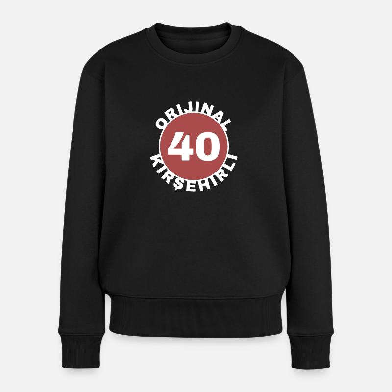 Kırşehir - Frauen Premium Bio Pullover - Schwarz