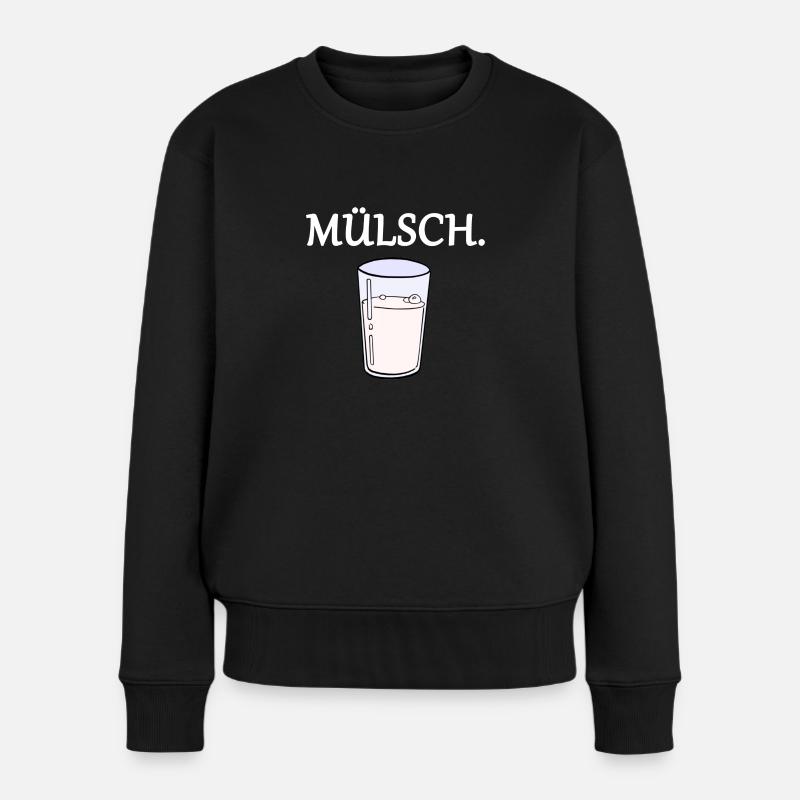 Mülsch 2 - Frauen Premium Bio Pullover - Schwarz