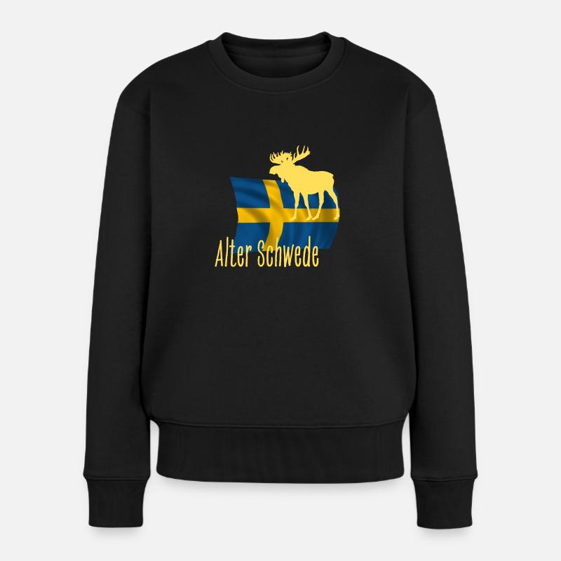 Alter Schwede - Frauen Premium Bio Pullover - Schwarz