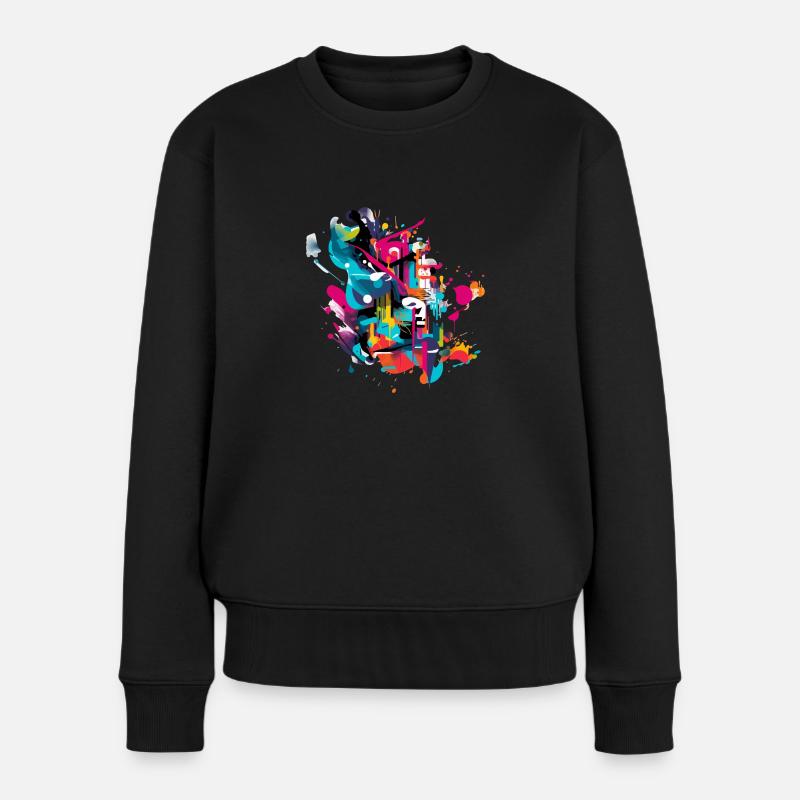 Culture graffiti - Pull Premium bio Femme - noir