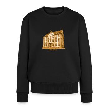 Offenburg Rathaus Ortenaukreis Baden-Württemberg - Frauen Premium Bio Pullover - Schwarz - Vorne - Julia (174cm)