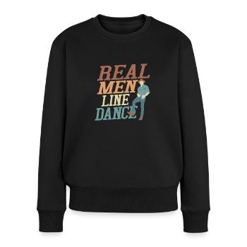 Real Men Line Dance Country Music Western - Pull Premium bio Femme - noir - Devant - Julia (174cm)