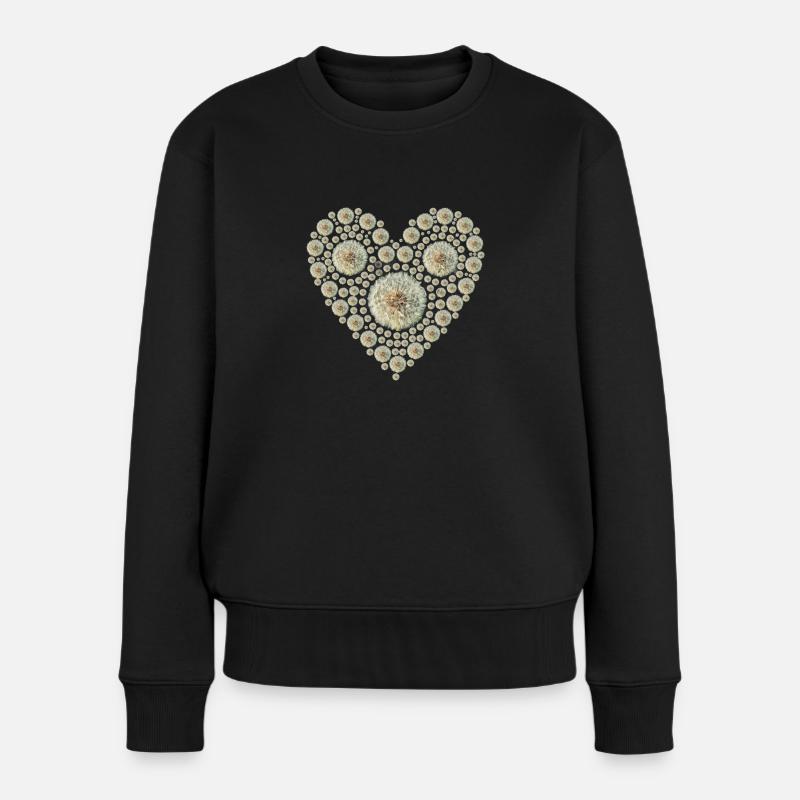 Cœur de pissenlit - Pull Premium bio Femme - noir