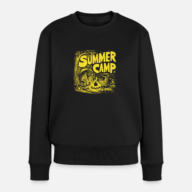 Colonie de vacances - Pull Premium bio Femme - noir
