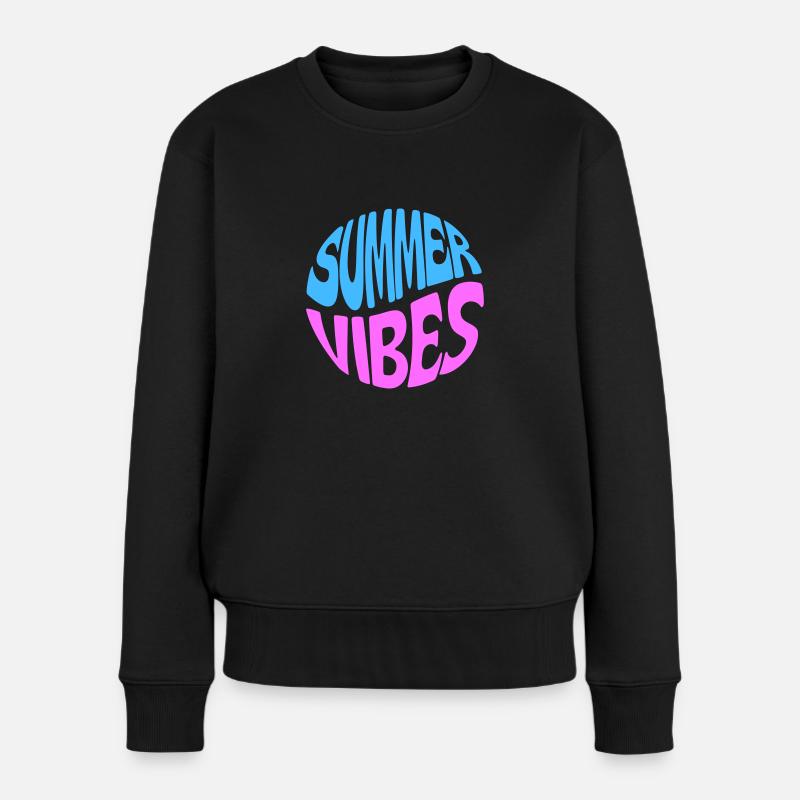 Summer Vibes - Pull Premium bio Femme - noir