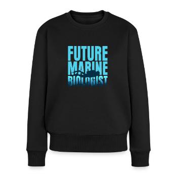 Future Marine Biologist Ocean Student Scientist - Frauen Premium Bio Pullover - Schwarz - Vorne - Julia (174cm)