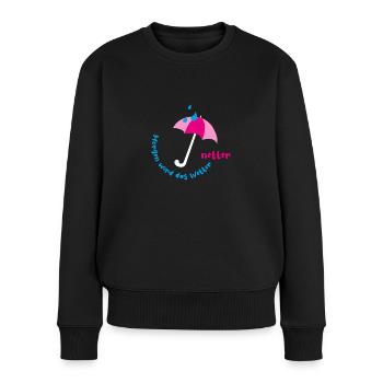 Tomorrow the weather will be nicer - Women's Premium Organic Jumper - black - Front - Julia (174cm)