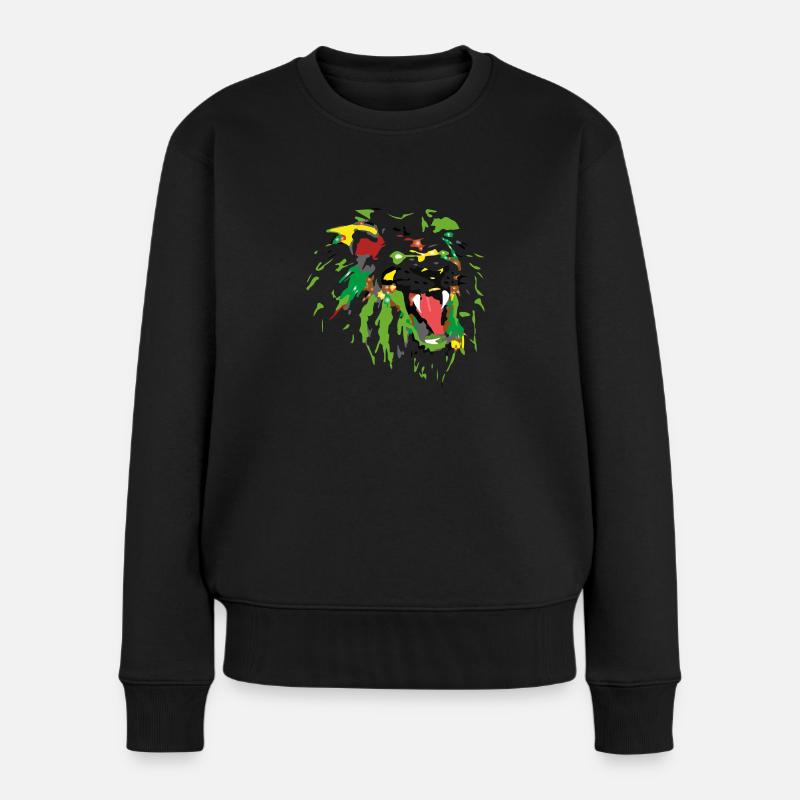 Die Legende der wilden Löwen - Frauen Premium Bio Pullover - Schwarz