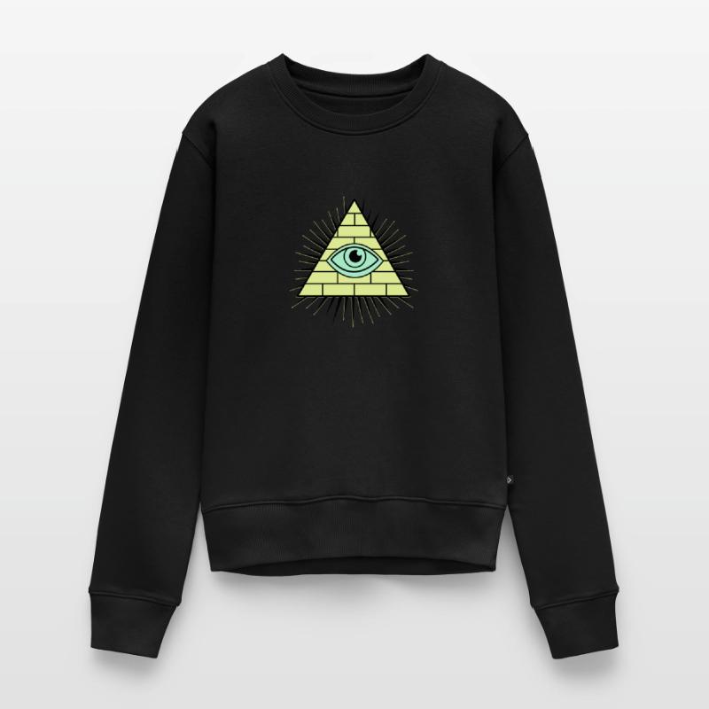Illuminati Pyramid Women's Premium Organic Jumper