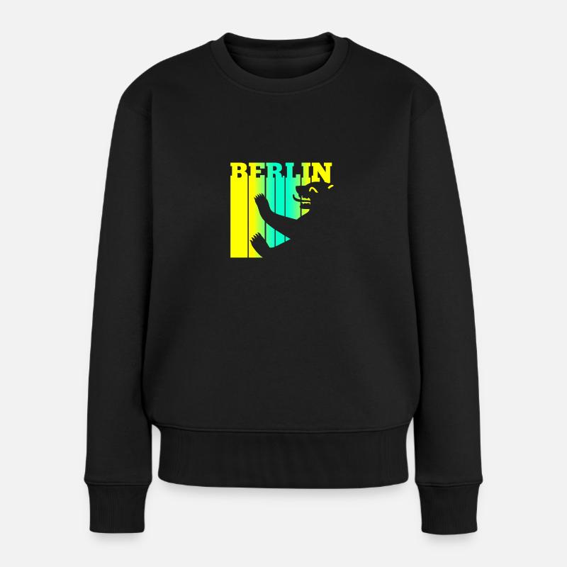 Ours de Berlin - Pull Premium bio Femme - noir