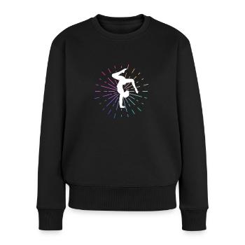 Turnen Turner Geräteturnen Sport Spruch Turnerin - Frauen Premium Bio Pullover - Schwarz - Vorne - Julia (174cm)