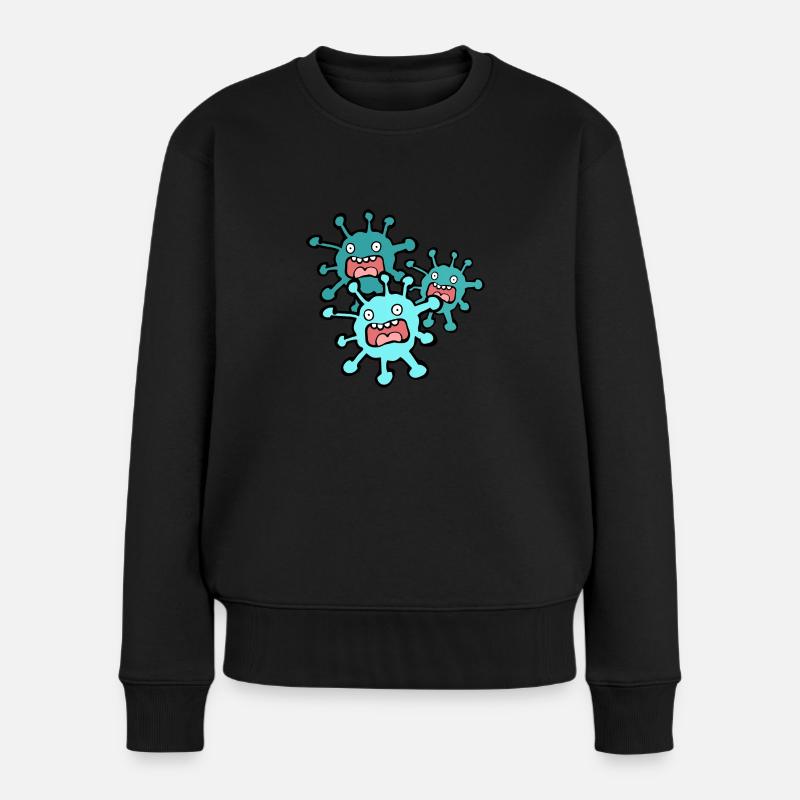 Virus tracking - Women's Premium Organic Jumper - black