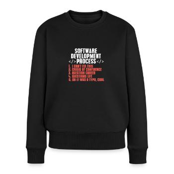 programmer - Women's Premium Organic Jumper - black - Front - Julia (174cm)