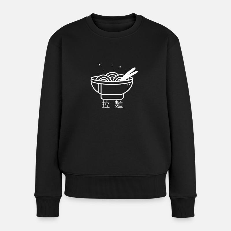 Ramen - Frauen Premium Bio Pullover - Schwarz