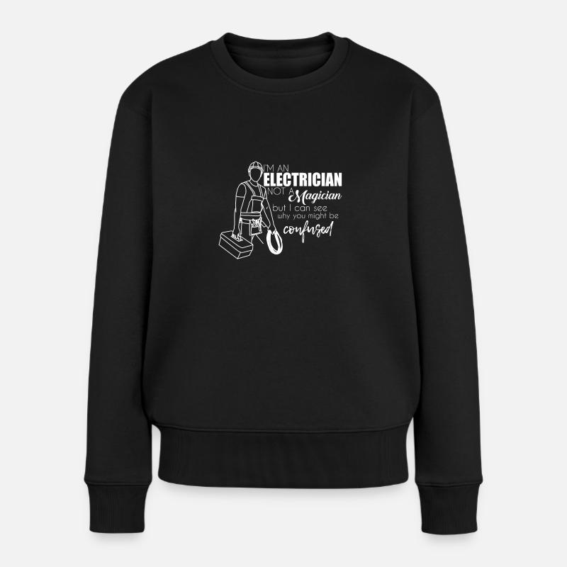 Elektriker - Frauen Premium Bio Pullover - Schwarz