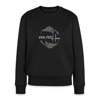 Kräuterhexe - Frauen Premium Bio Pullover - Schwarz - Vorne - Julia (174cm)