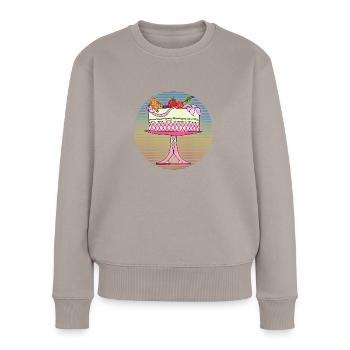 Gâteau - Pull Premium bio Femme - taupe - Devant - Julia (174cm)