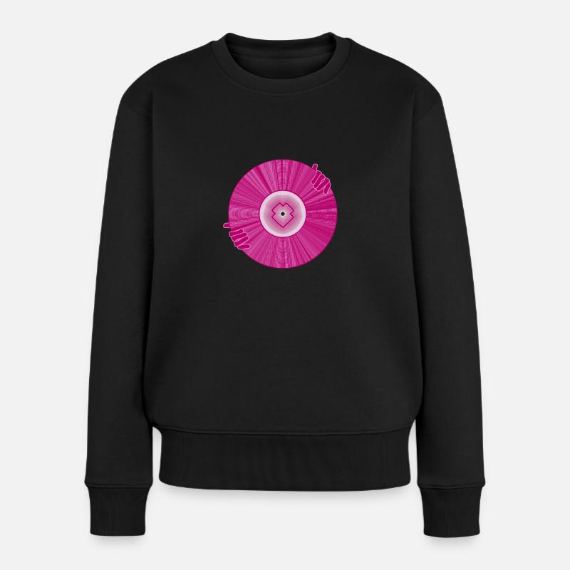 DISQUE - Pull Premium bio Femme - noir