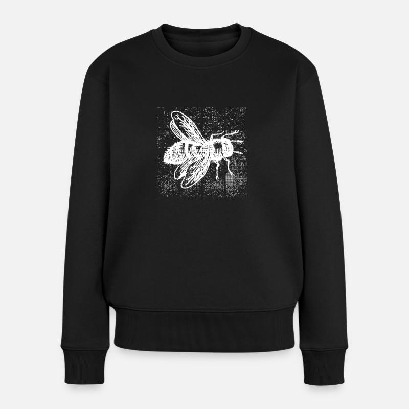 Abeille mordue - Pull Premium bio Femme - noir