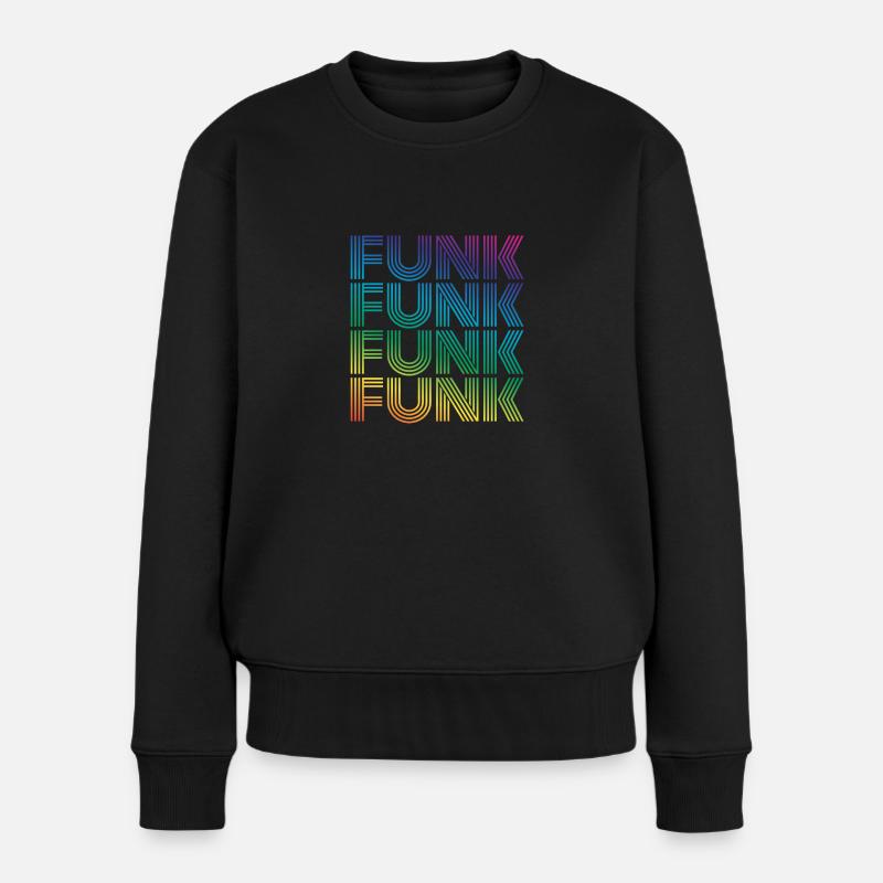Funk Vintage - Frauen Premium Bio Pullover - Schwarz