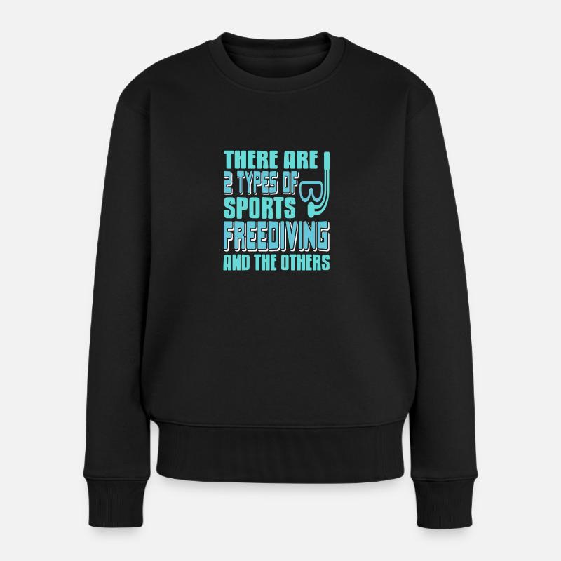 Es gibt zwei Arten von Sportarten - Frauen Premium Bio Pullover - Schwarz