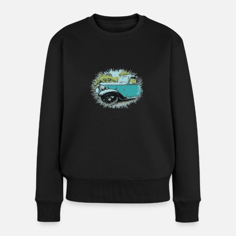 Car - Women's Premium Organic Jumper - black