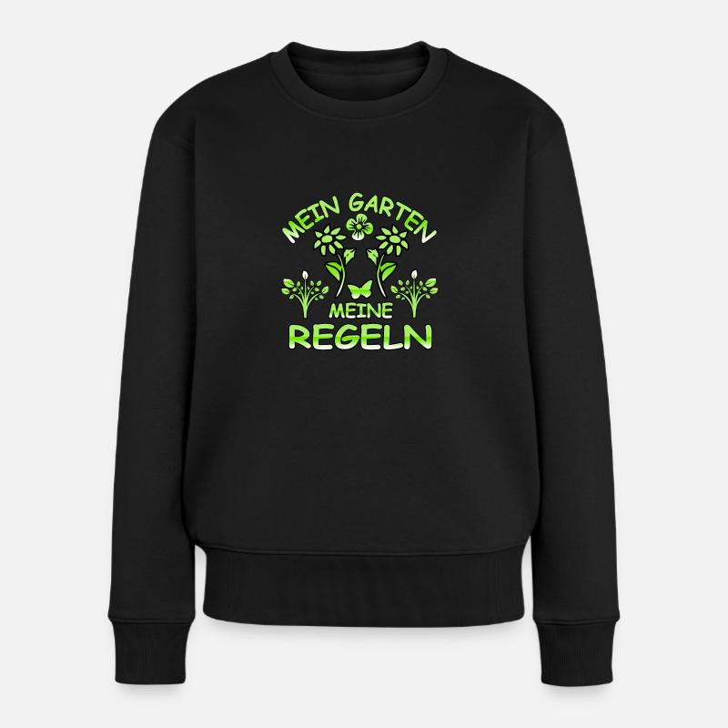 Garten - Frauen Premium Bio Pullover - Schwarz