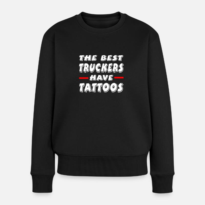 Truck - Frauen Premium Bio Pullover - Schwarz