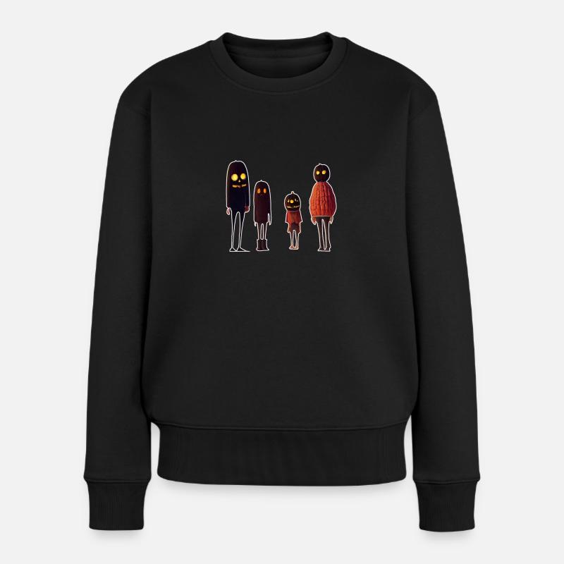 Famille Zombie - Pull Premium bio Femme - noir