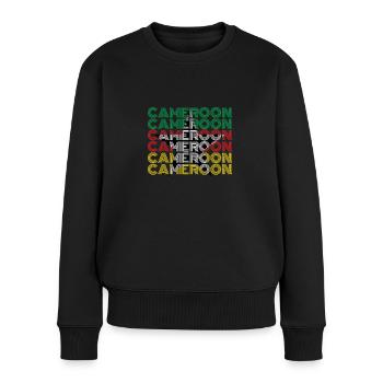 Cameroon - Women's Premium Organic Jumper - black - Front - Julia (174cm)