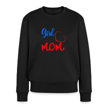 Mères d’une grande fille - Pull Premium bio Femme - noir - Devant - Julia (174cm)