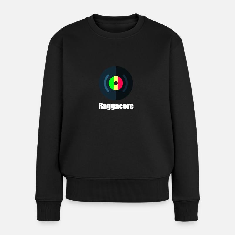 Raggacore - Frauen Premium Bio Pullover - Schwarz