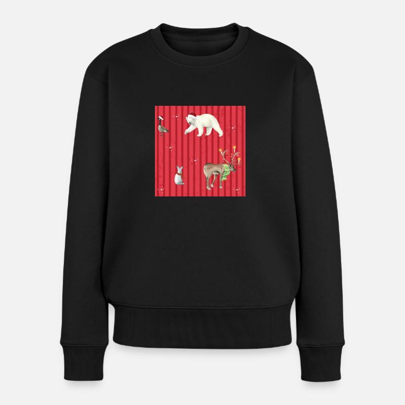 Christmas - Women's Premium Organic Jumper - black