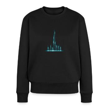 Dubai Matrix Style - Women's Premium Organic Jumper - black - Front - Julia (174cm)