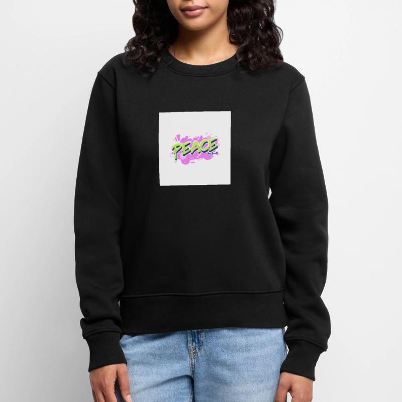 graffiti logo maker featuring bubbly graphics Frauen Premium Bio Pullover