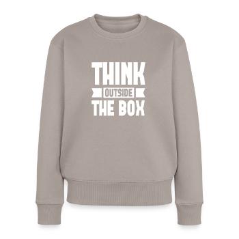 Sortez des sentiers battus - Pull Premium bio Femme - taupe - Devant - Julia (174cm)