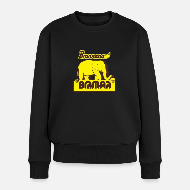 Branana -Fant - Frauen Premium Bio Pullover - Schwarz