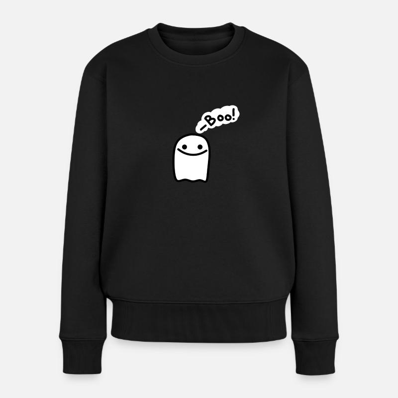 Süßer Geist - Frauen Premium Bio Pullover - Schwarz