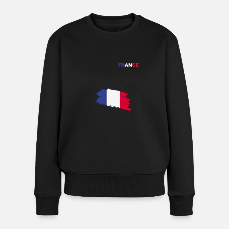 Frankreich - France - Pull Premium bio Femme - noir